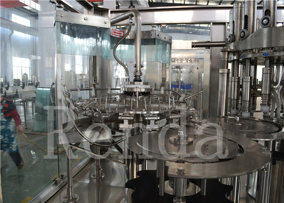 380V Fruit Juice PET / Glass Bottle Juice Filling Machine Electric Driven 9200 Kg