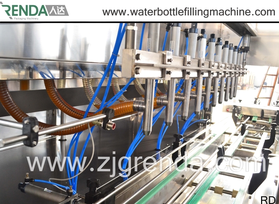ماشین آلات اتوماتیک پر کردن روغن دستگاه پر کردن خمیر خمیر 1L 2L 5L ظرفیت دستگاه پرکن مایع تجاری