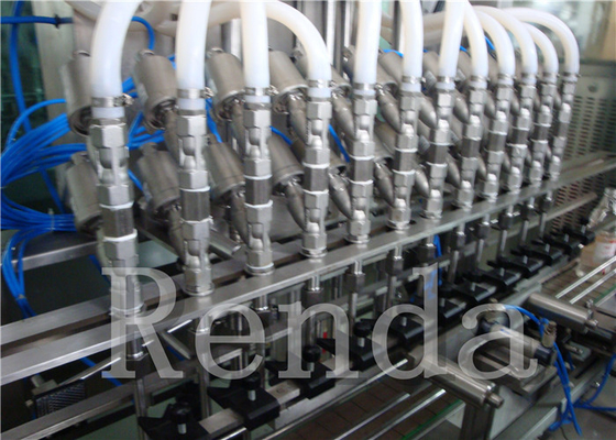 پنوماتیک بطری خوراکی روغن پرکن دستگاه آب بندی 0.55 - 0.8MPa گارانتی 1 سال